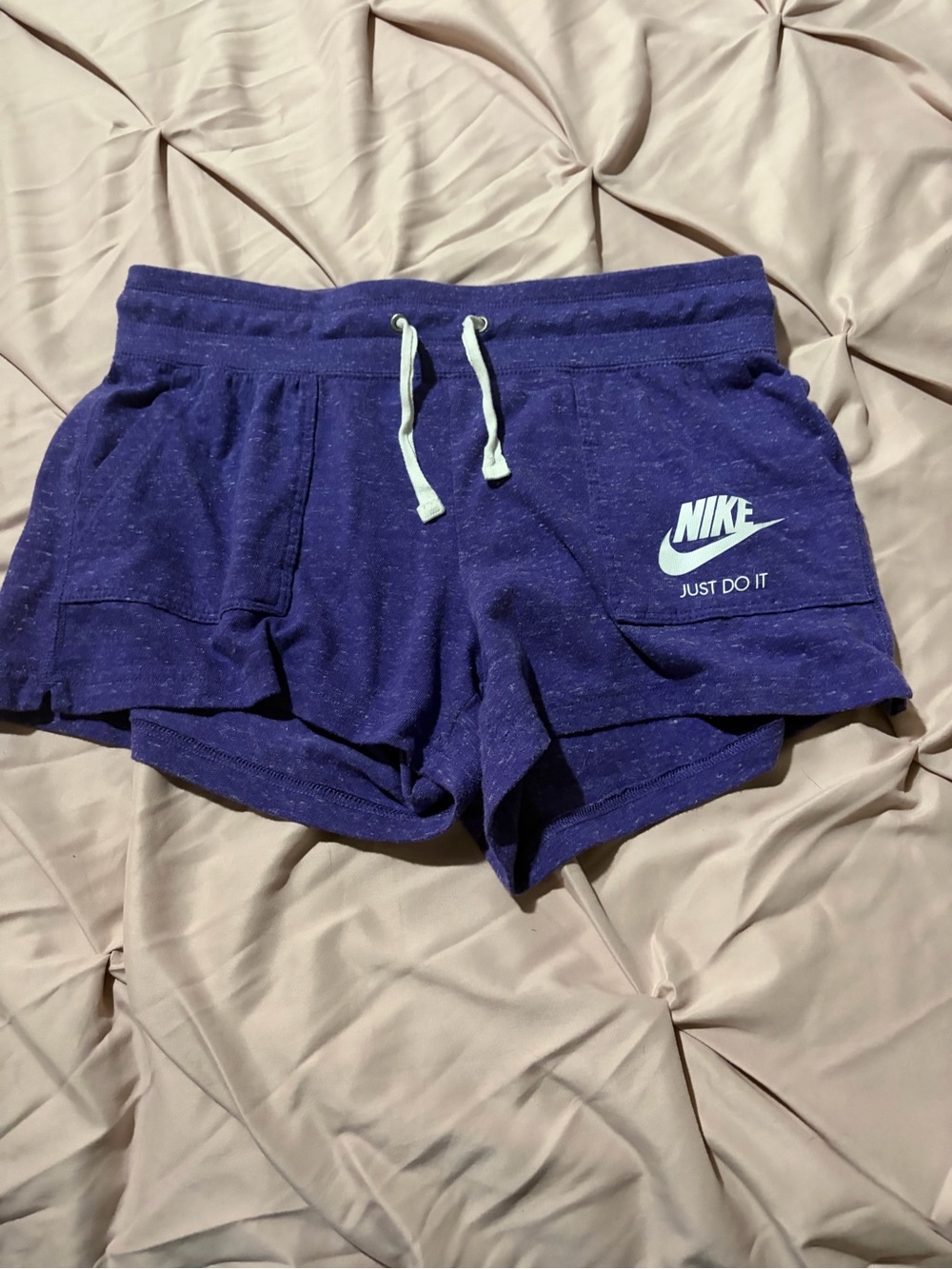 Nike Women's Deep Purple Drawstring Athletic Shorts